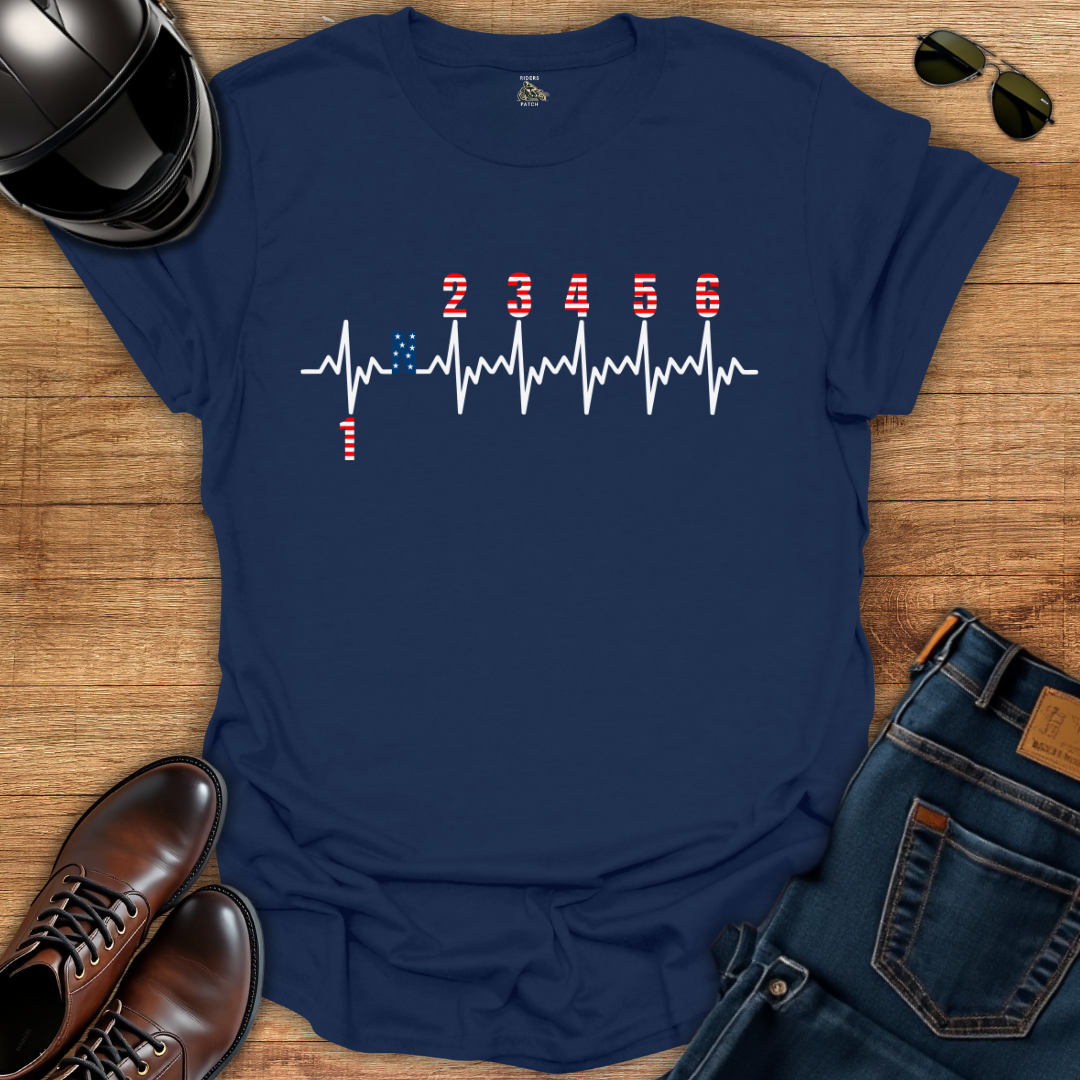 Stars and Stripes Gears Pulse T-Shirt