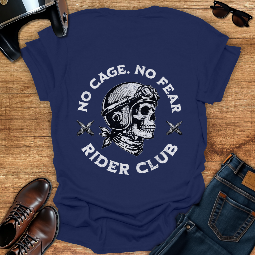 No Cage No Fear - Back Print T-Shirt