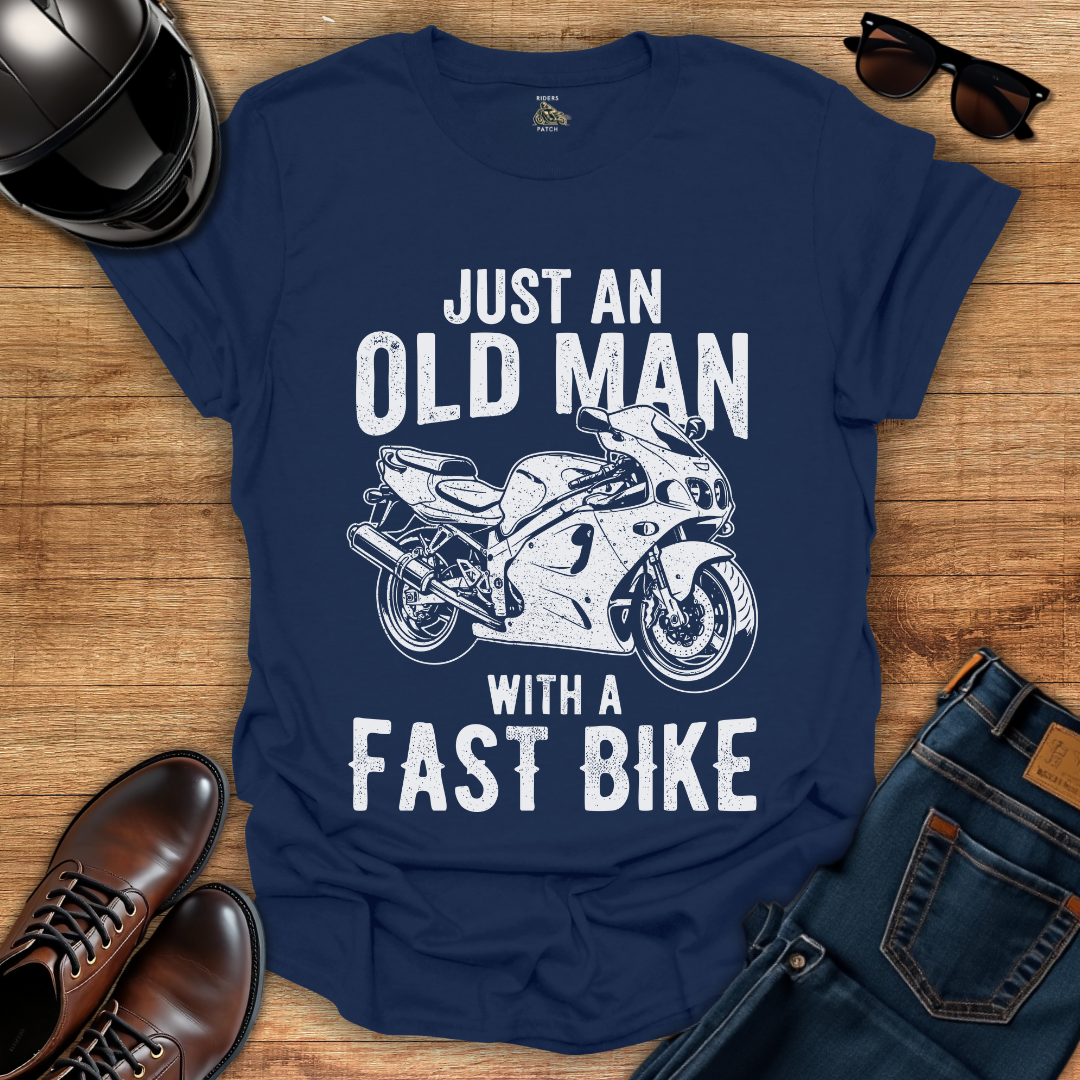 Old Man Fast Bike T-Shirt
