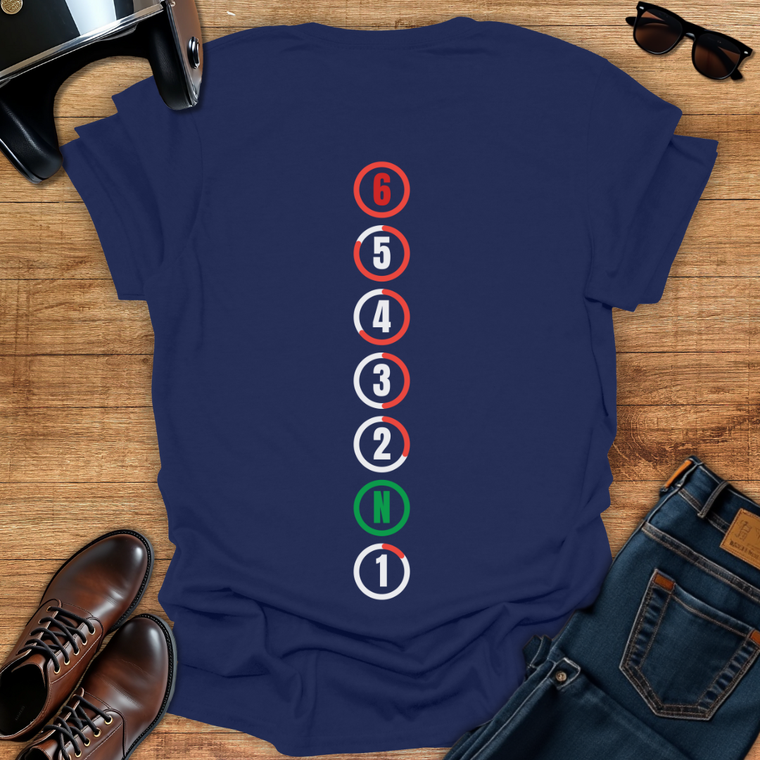 Gear Shift - Back Print T-Shirt