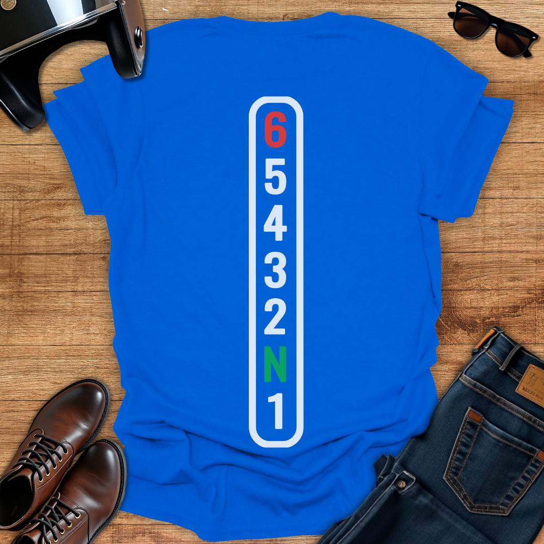 Motorcycle Gears - Back Print T-Shirt