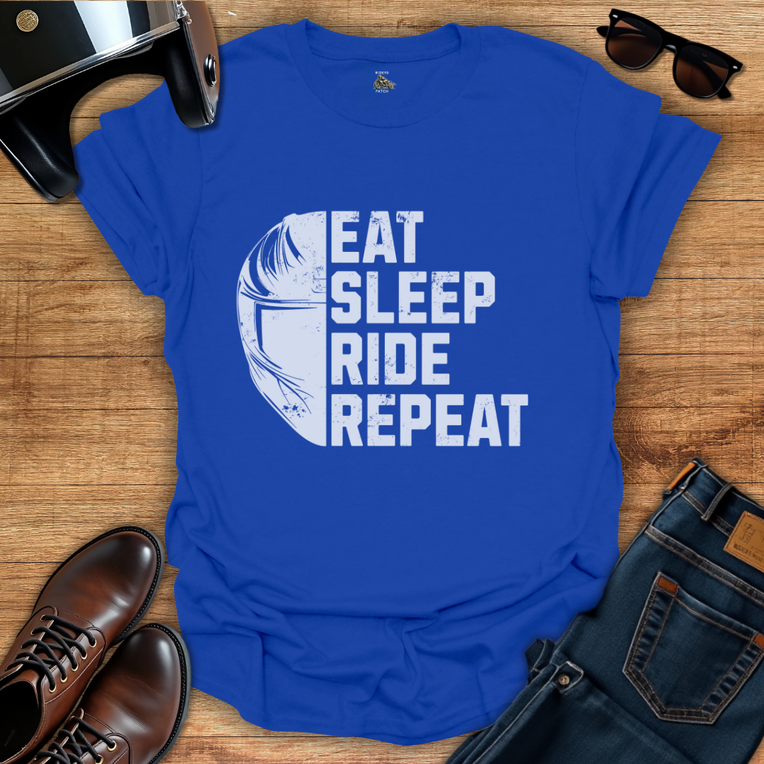 Eat, Sleep, Ride, Repeat - Front Print T-Shirt