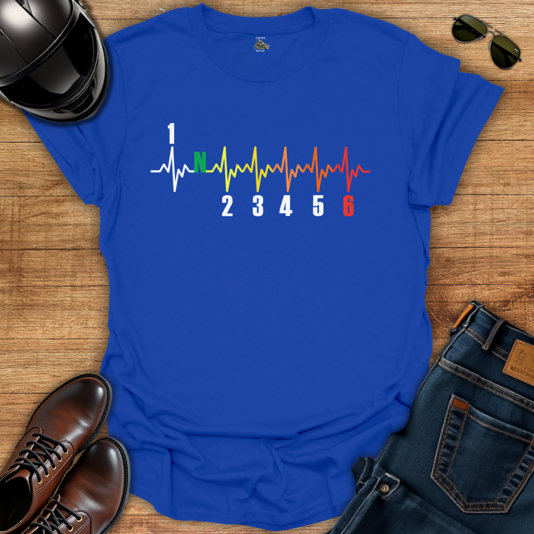 GP-Inspired Multicolor Shift Pulse T-Shirt