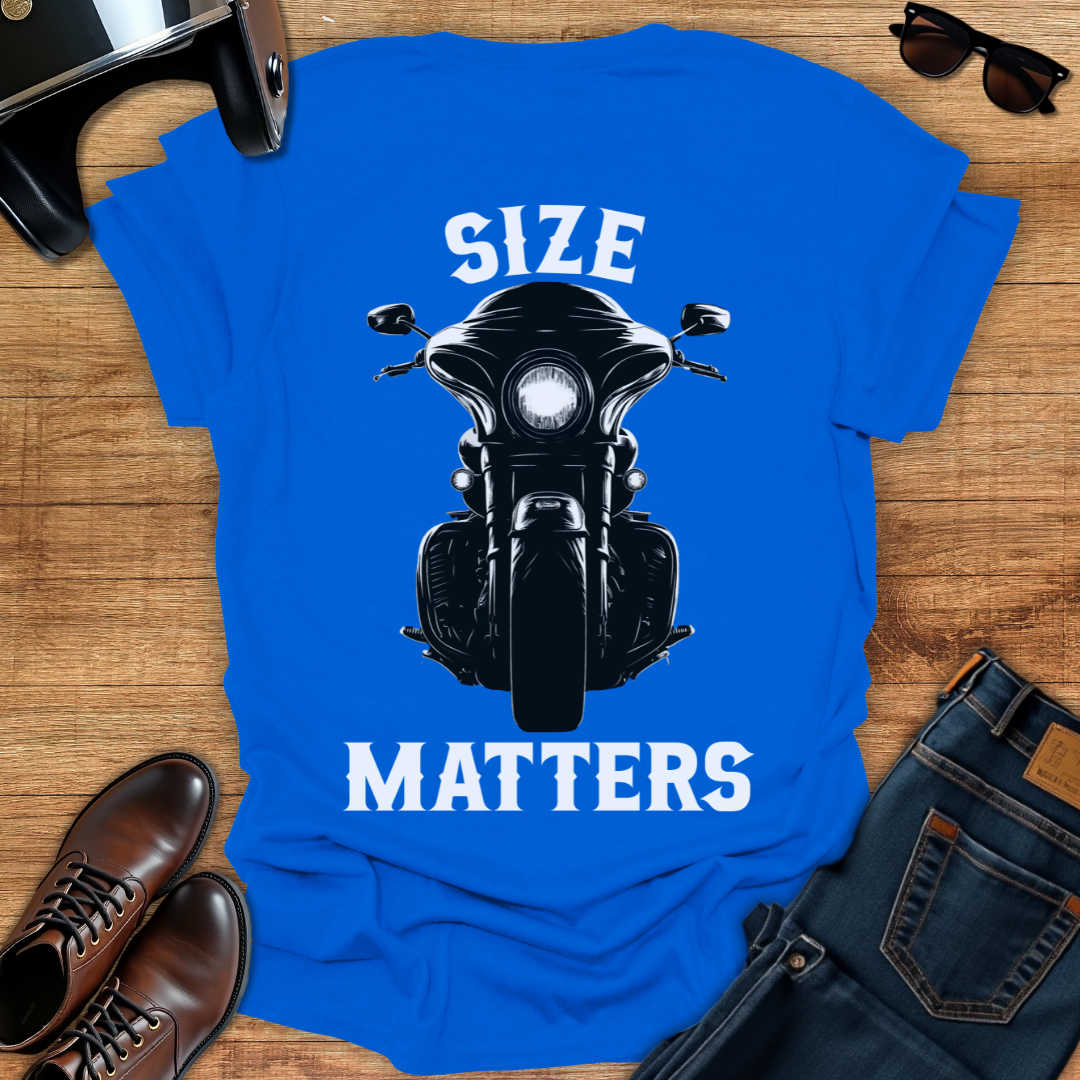 Size Matters - Back Print T-Shirt