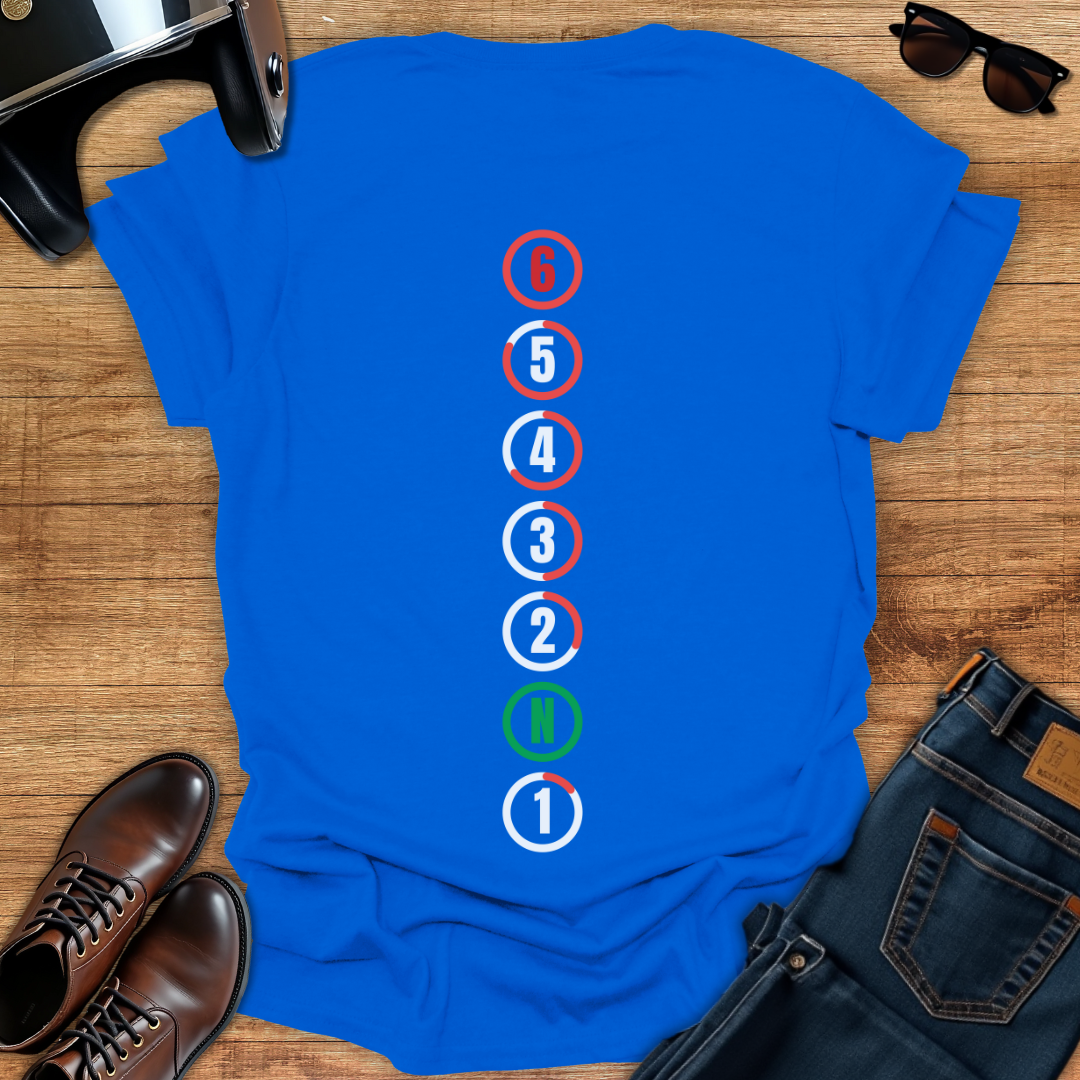 Gear Shift - Back Print T-Shirt