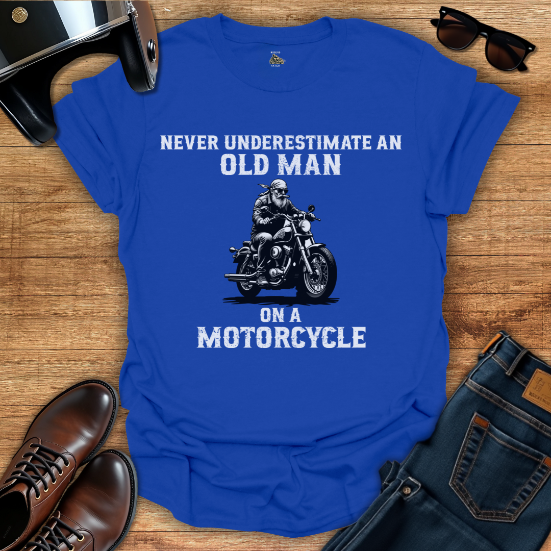 Old Man On A Motorcycle T-Shirt