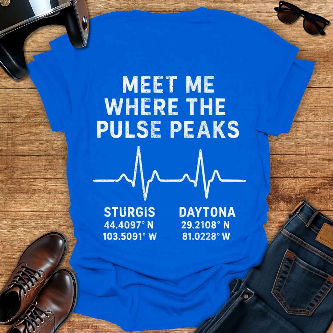 Pulse Peaks - Back Print T-Shirt