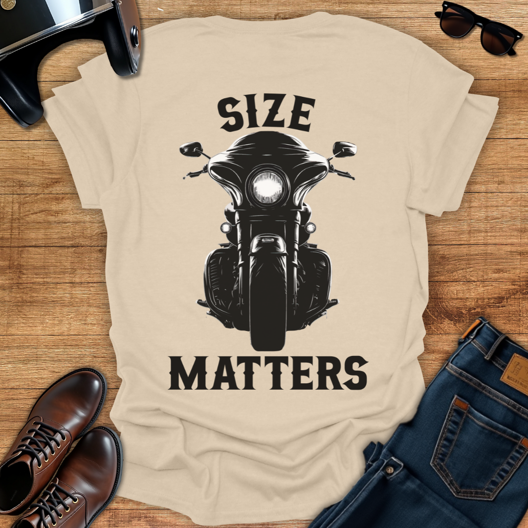 Size Matters - Back Print T-Shirt