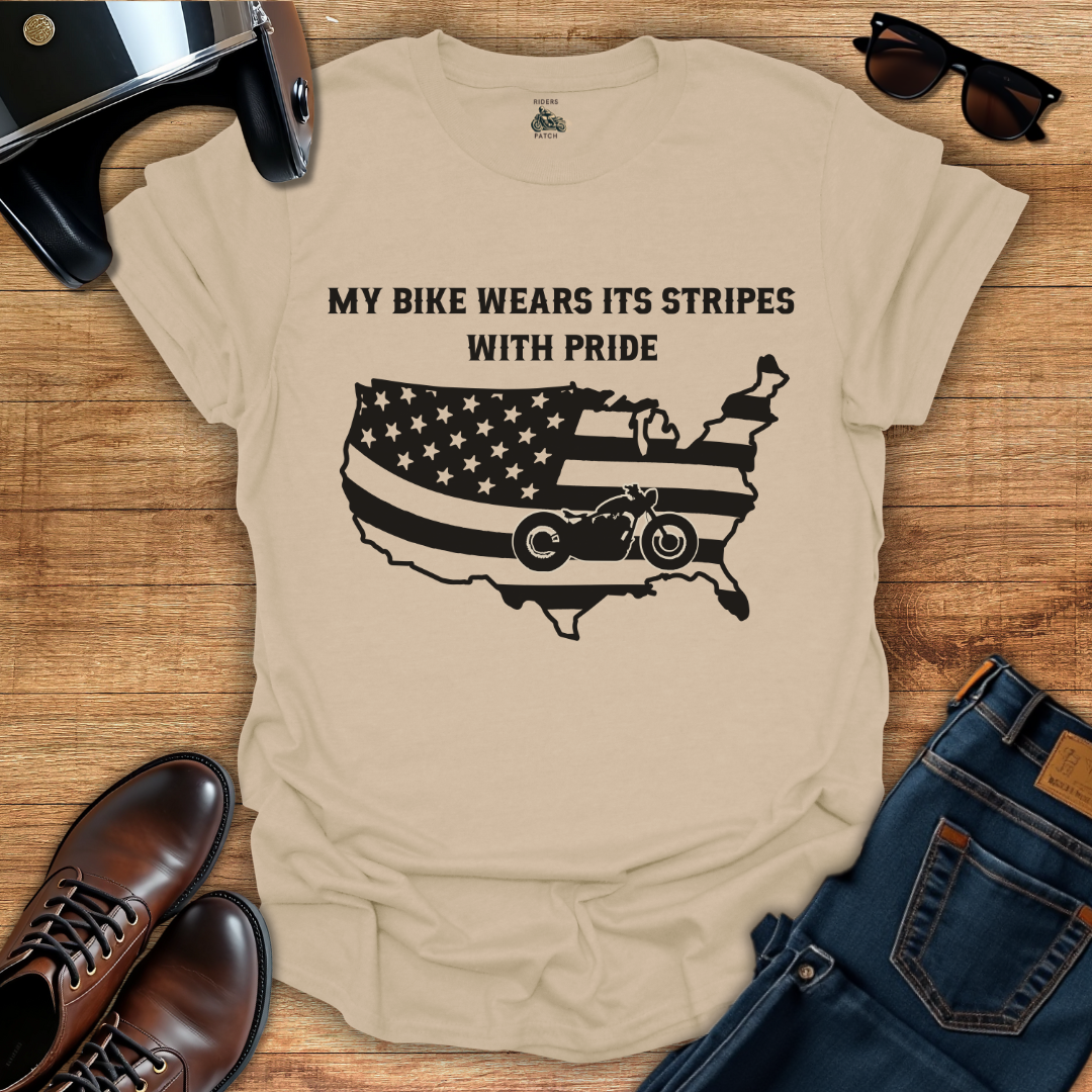 My Bike Wears Its Stripes With Pride T-Shirt