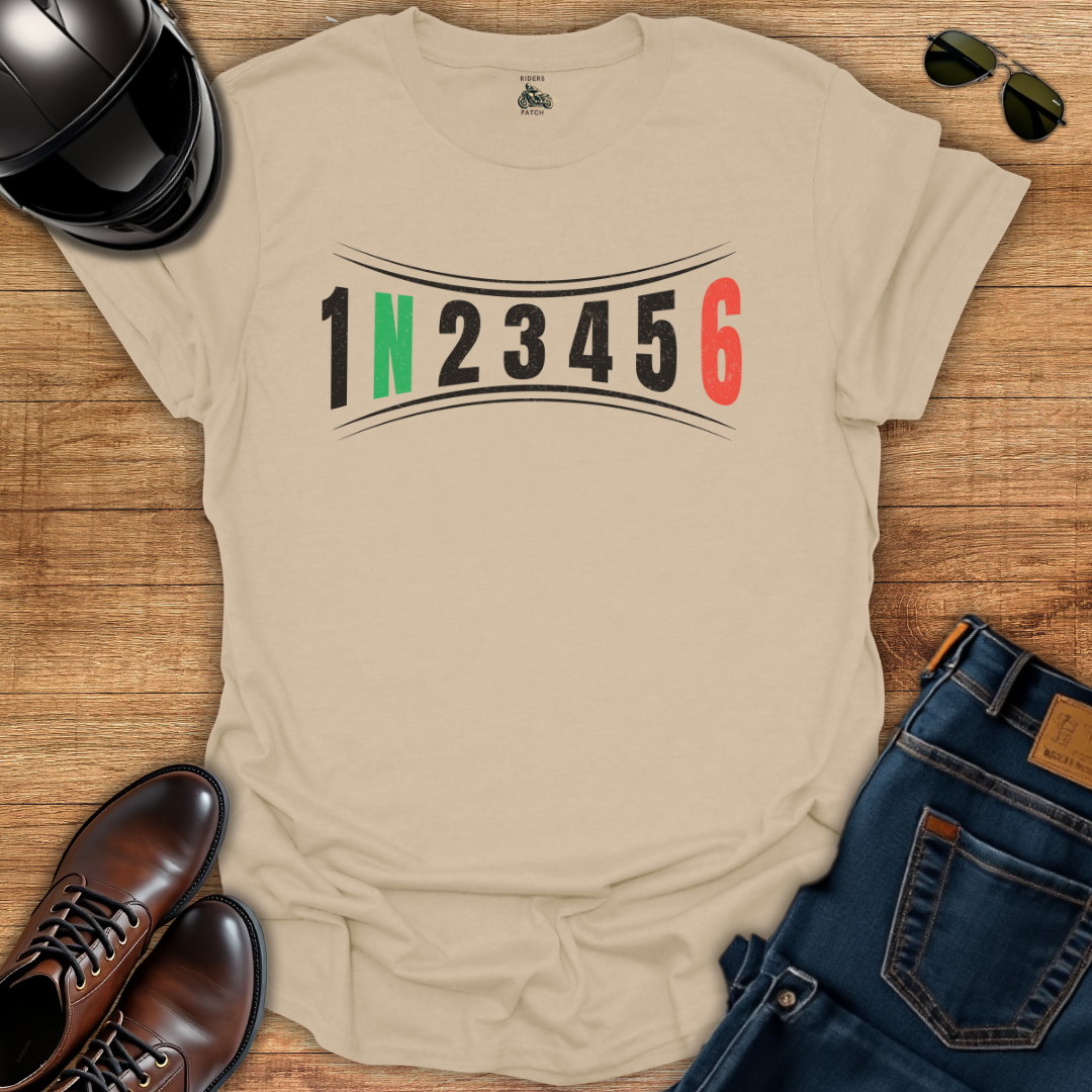 Curved Motorcycle Gears T-Shirt