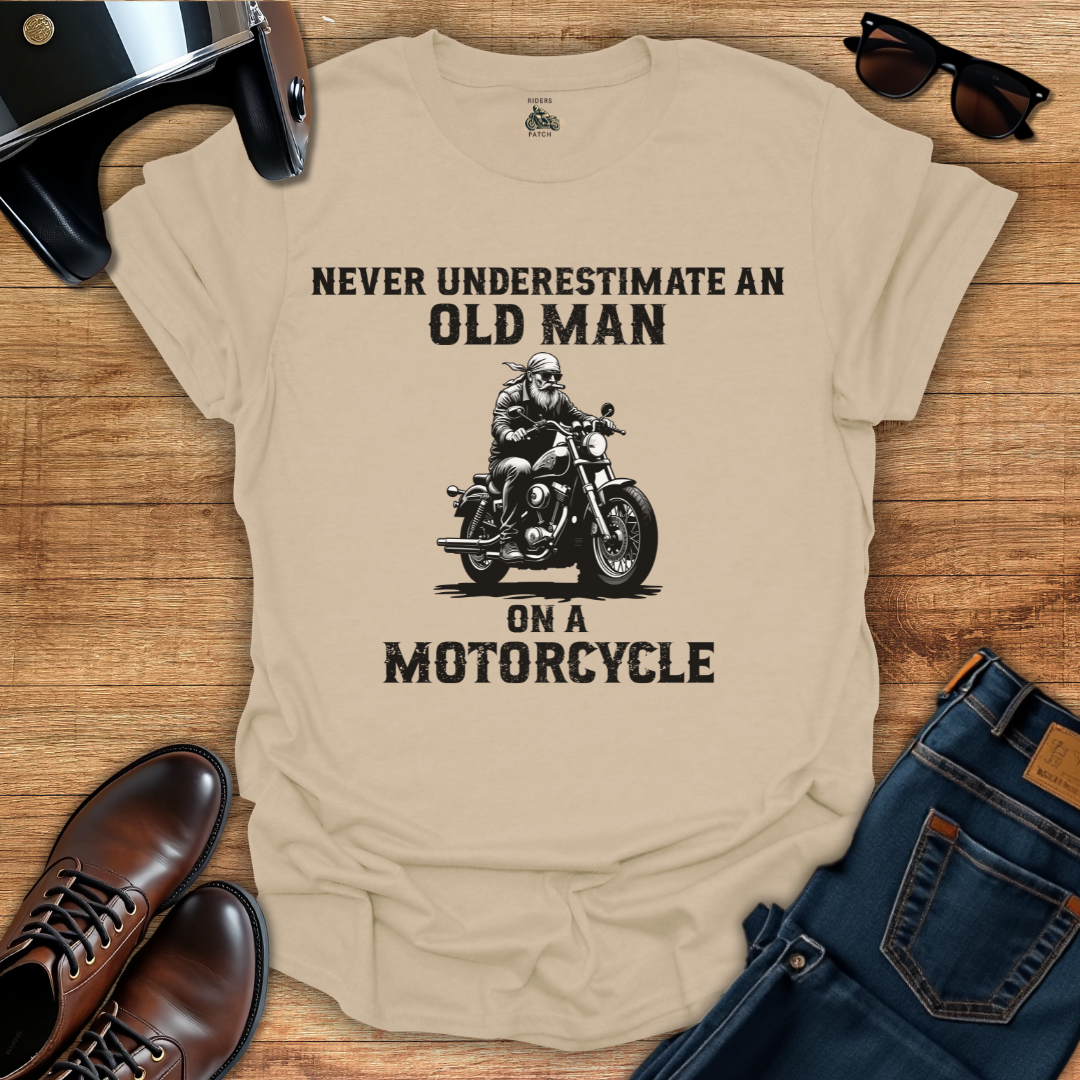 Old Man On A Motorcycle T-Shirt