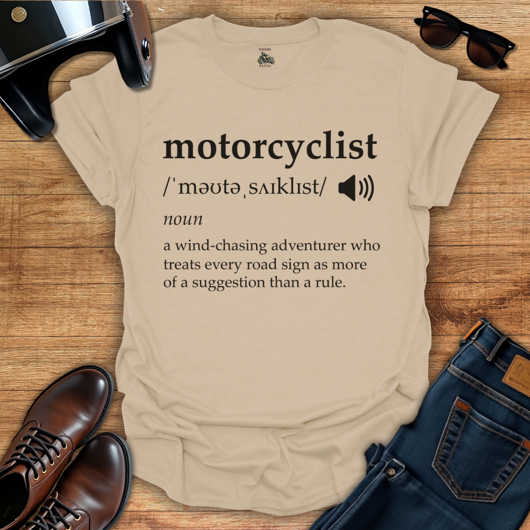Motorcyclist Definition T-Shirt