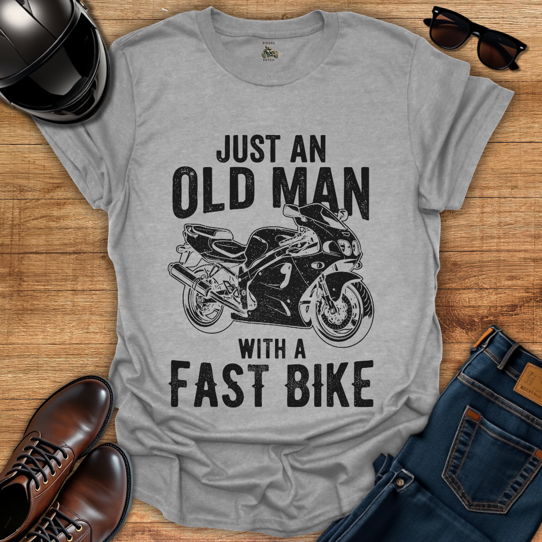 Old Man Fast Bike T-Shirt