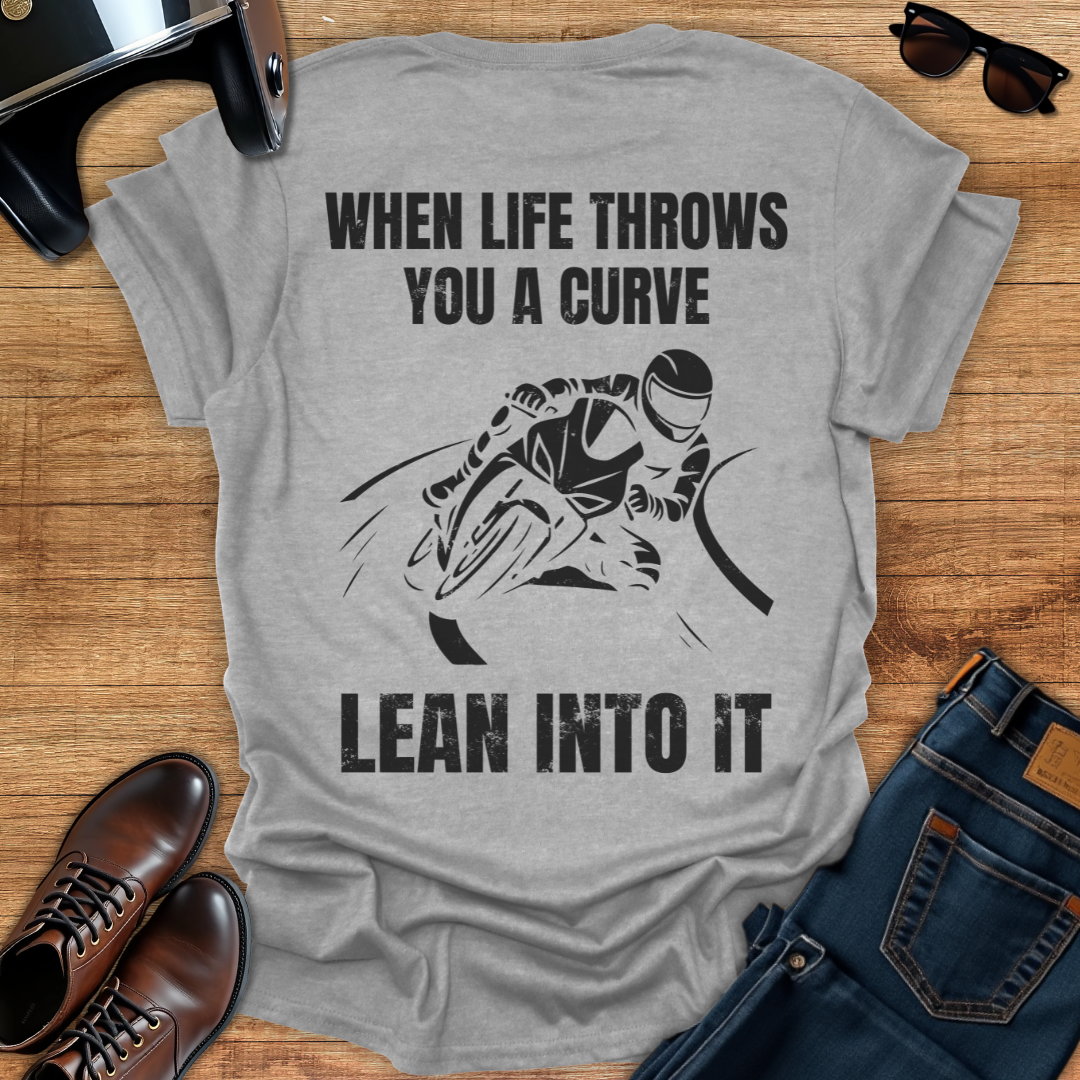 Lean Into It - Back Print T-Shirt