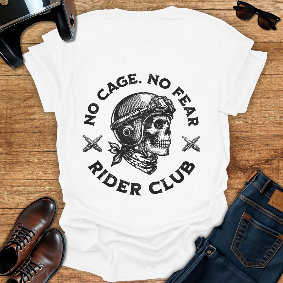 No Cage No Fear - Back Print T-Shirt