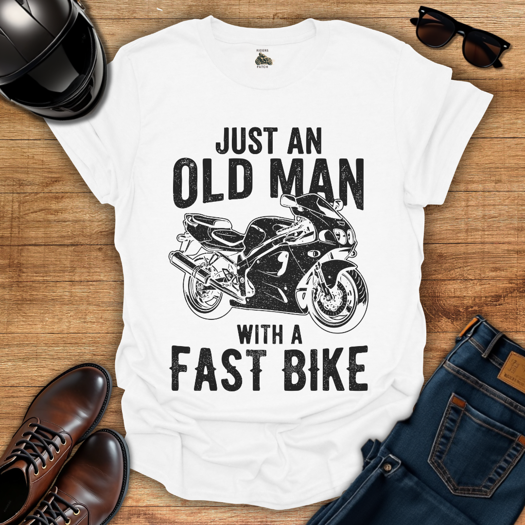 Old Man Fast Bike T-Shirt