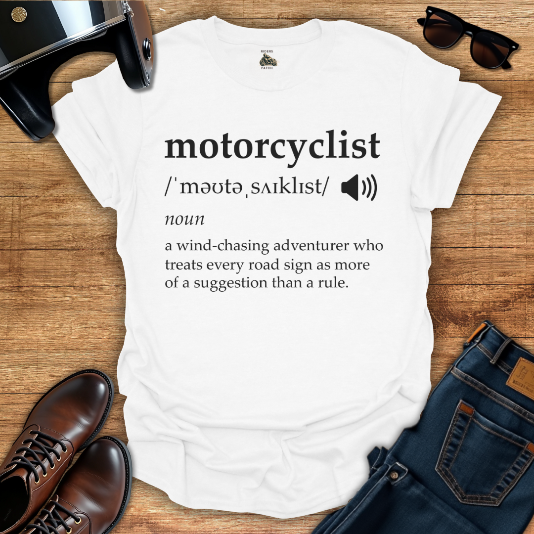 Motorcyclist Definition T-Shirt