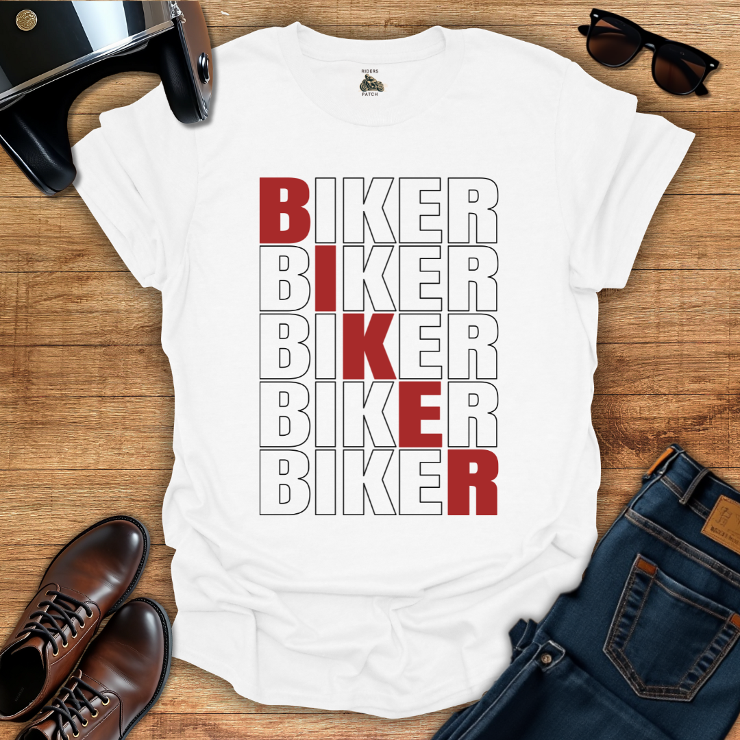 Red Biker T-Shirt